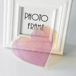 Heart-shaped laser acrylic eyelash extension pallet colorful scale graft tool tray