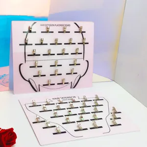 Professionale piastra di posizionamento per extension in acrilico con clip per salone