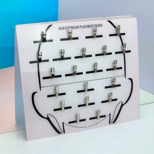 Pannello di posizionamento per extension in acrilico con clip metalliche strumento.