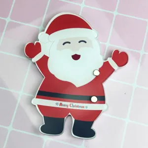 Christmas Santa acrylic eyelash extension holder tray grafting tool with magnetic design.