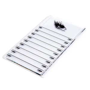 Acrylic Eyelash Extension Holder Grafting Tool Crystal Lash Palette Tray with Length Marks