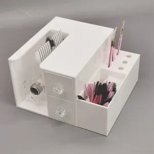 Acrylic Eyelash Extension Separator Automatic Root Blooming Machine Eyelash Grafting Auxiliary Tool Storage Box