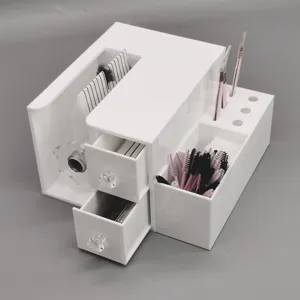 Acrylic Eyelash Extension Storage Box Organizer with Drawers for Salon Eyelash Tool