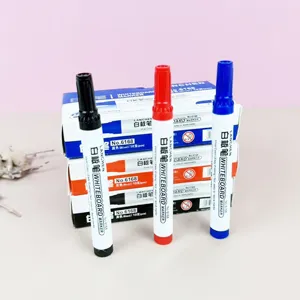 Whiteboard Markers Dry Erase Pens Water Based Black Red Blue Ink Pens For Office School White Board Writing