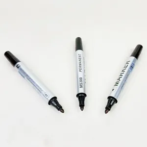 Stylos marqueurs permanents a sechage rapide MS300 encre noire pour logistique express