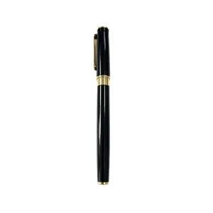 Klassischer schwarz-goldener Metall Geschaeftsstift Buromaterial Werbe Gelschreiber