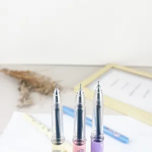 Stylo gel mignon dessin animé licorne encre noire 0.5mm écriture lisse papeterie esthétique