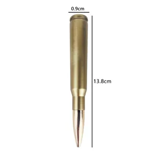 Stylo bille créatif en forme de balle Barrett, papeterie rotative en métal pour bureau
