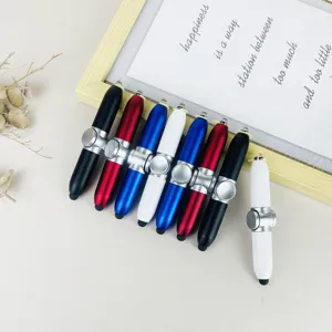 Stylo tactile lumineux LED multifonctionnel Fidget Spinner anti-stress varié pour tous.