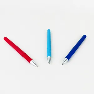 Set of 3 colored gel pens ballpoint pens 0.5mm fine tip smooth writing stationery supplies.