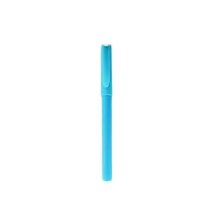 Light blue ballpoint pen promotional custom logo smooth writing office school stationery supplies