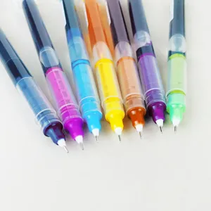 Farbige Direkttinte Tintenroller 7 Farben Nadelschreiber Schnelltrocknende Stifte Notizen