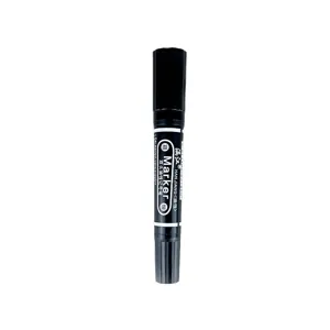 Schwarzer doppelköpfiger permanenter Marker Stift für Industrie, Büro und wasserdichtes.