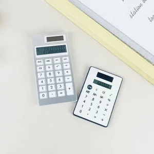 Minimalist solar calculator 12-digit student study exam mute portable mini small computer
