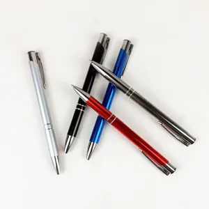 Metalige balpen set, drukkunst zakelijke signature pen, kantoor briefpapier meerkleurig.