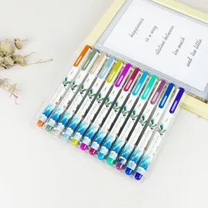 Soft-tip colorful calligraphy brush pens set for journal sketching art drawing and hand lettering