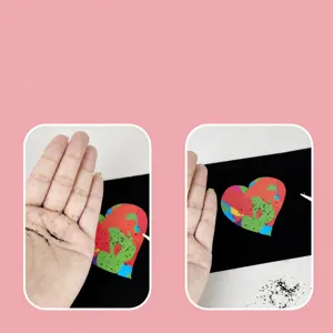 Kids colorful magic scratch art paper DIY rainbow painting craft for creative drawing fun.