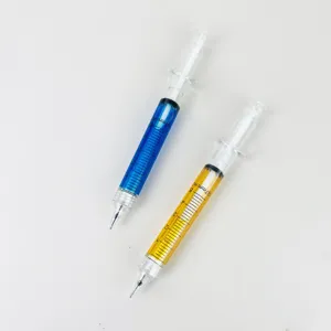 Crayon mécanique créatif seringue avec liquide coloré, papeterie étudiant 0.7mm.