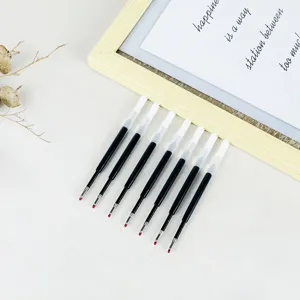 Black Gel Pen Refills Fine Point Smooth Writing Plastic Replacements For Office School Business Pens