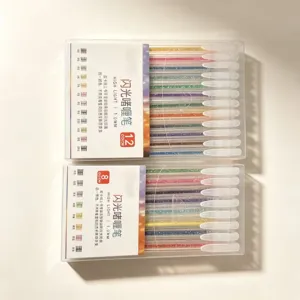 Kleurrijke Glitter Gelpen Set 1.0mm Sprankelende Pennen voor Kinderen Dagboek Tekenen