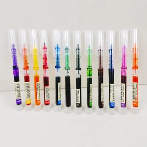 Set de boligrafos de gel liquido de colores 0.5mm para escribir notas escolares y oficina