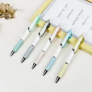 Morandi gelpen set van 5 pastelkleuren inklapbaar 0.5mm zwarte inkt schattige briefpapier