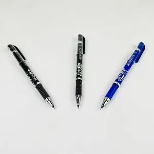 Löscher Gelschreiber 0.5mm feine Nadelspitze schwarz blau glattes Schreiben Stifte Hauptansicht.