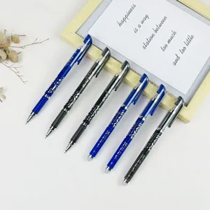 Auslöschbare Gelstifte Set 0.5mm Schwarz und Blau Nadelspitze radierbare Stifte für Schüler