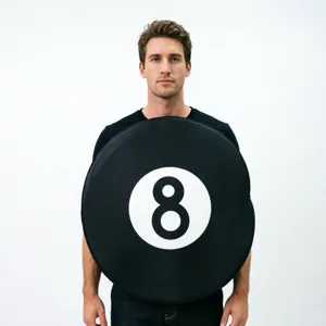 Costume de boule de billard 8 pour homme, idéal pour Halloween, cosplay et spectacles sur scène.