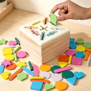 Juguete educativo de clasificacion de formas de madera para ninos aprendizaje temprano