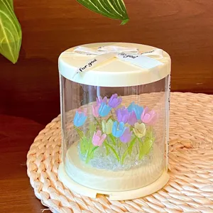 Lampada da notte tulipano in cristallo fatta a mano giocattolo luminoso decorazione e regalo