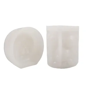 Silicone mold detail shot showing the smooth translucent surface and internal cavity design.