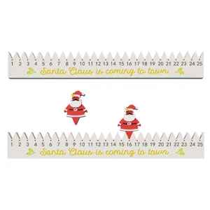 Moule en silicone de calendrier de l'avent de Noël avec 25 grilles compte à rebours