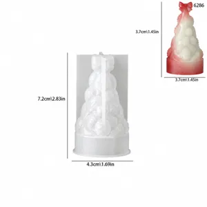 Moule en silicone pour bougie sapin de noël 3D forme pomme de pin outil de bricolage