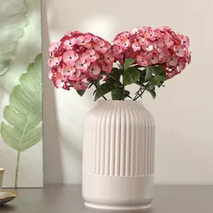 Florero nordico minimalista con nervaduras verticales y molde de siliciona para el hogar