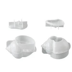 Detailed view of sea shell silicone mold for DIY storage jar and candle cup crafts.