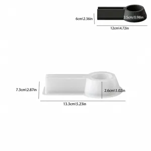 Moule en silicone pour bougeoir plateau résine coulée bricolage artisanat fait main