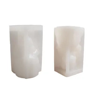 Siliconen mal detail met moeder en kind ontwerp voor DIY geurkaarsen en gipsen ambachtelijke decor.