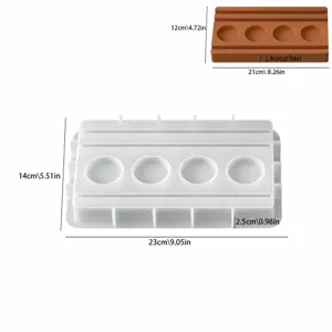 Moule en silicone pour base de bougeoir château fantôme DIY pour plâtre aromathérapie déco