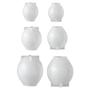 Detailed view of 3D spherical silicone molds for DIY candle making and craft design projects.