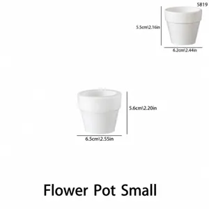 Tableau des tailles de moule en silicone pour pot de fleurs rond minimaliste nordique petit.