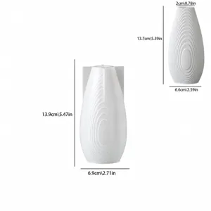 Water wave vase silicone mold for DIY aroma candle holder and home decor crafts detail.