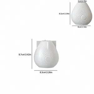 Silicone mold for water ripple vase, DIY aromatherapy plaster and concrete home decor.