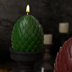 Moule en silicone de bougie parfumée œuf d'écaille de dragon pour aromathérapie et résine DIY.