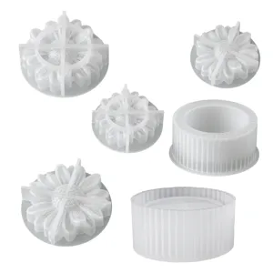 Silicone mold for diy daisy storage jar candle holder flowerpot epoxy resin craft tool