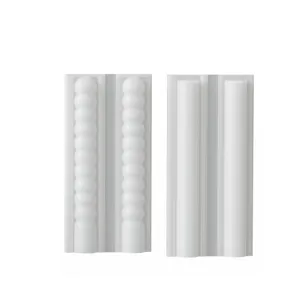 Silicone candle mold DIY bubble ball and striped pillar molds for handmade aromatherapy wax craft.