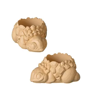 Detailansicht der Schildkröten Kristall Flowerpot Kerzenhalter Form für DIY Projekte.