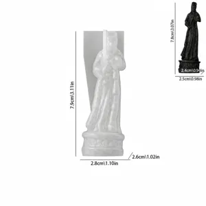 European 3D chess queen silicone mold for DIY resin epoxy casting and candle making.