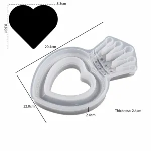 European style crown heart photo frame silicone mold DIY resin epoxy plaster craft tool