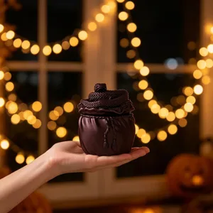 Vista detallada del molde de silicona con bolsa de serpiente, ideal para tarros y velas.